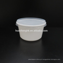 Cofre de plástico plástico descartável da microonda do recipiente de alimento 480ml